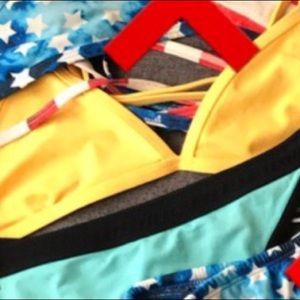 Yellow Tri top Reserved 💕